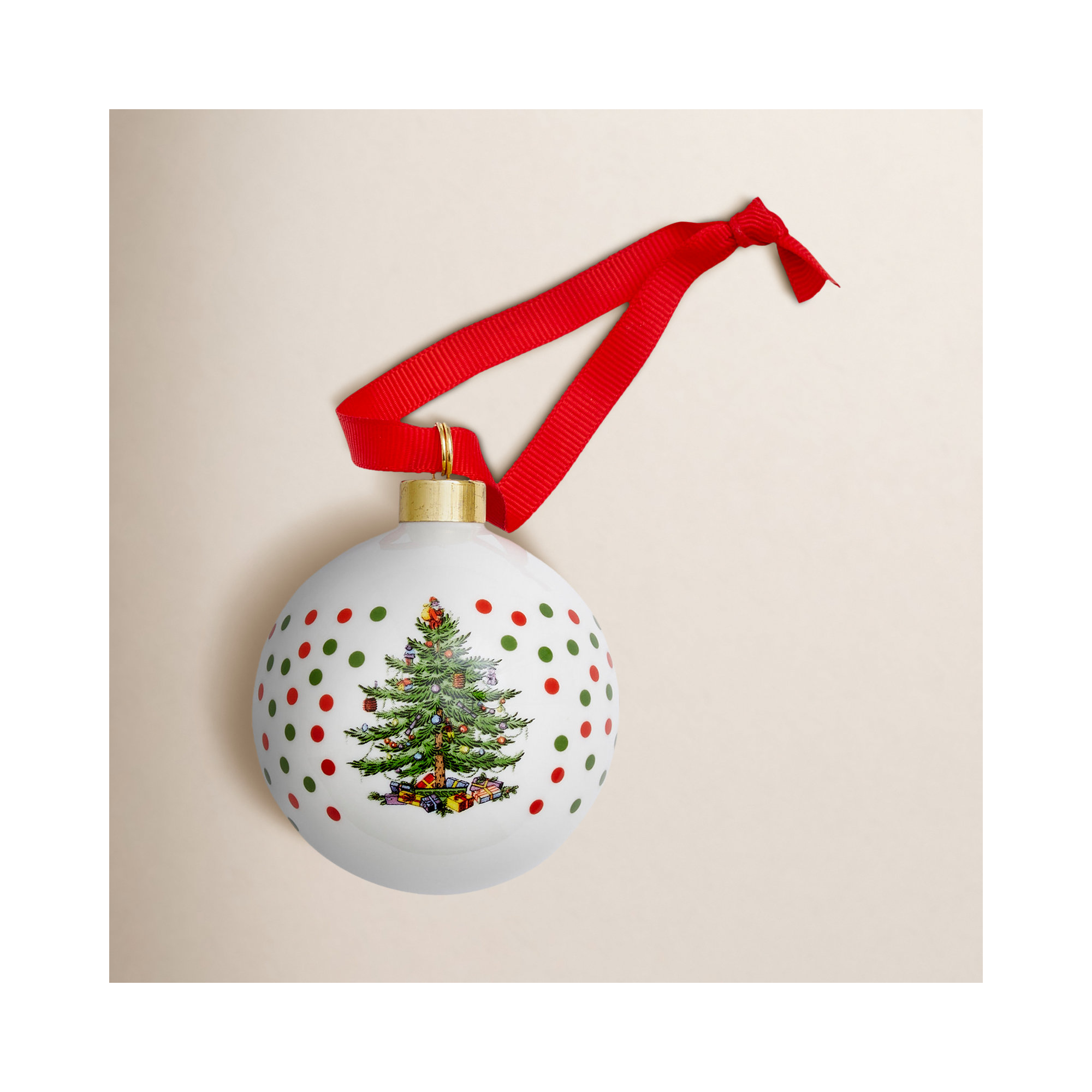 Christmas Tree POLKA DOT BAUBLE