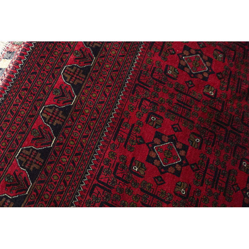 Hand-Knotted High-Quality Red Area Rug