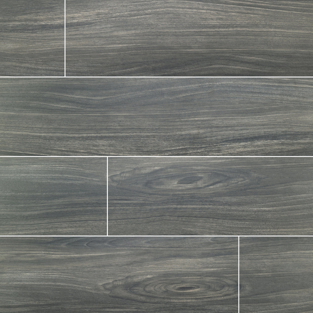 Brenwick 10 in. x 40 in. Matte Porcelain Wood Look Floor and Wall Tile Ackland 