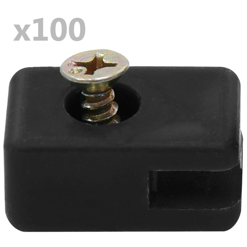 Abdulkerim 0.381cm H x 0.381cm W Plastic Hardware, Anthracite