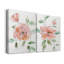 Rose Contour - ensemble de 2 peintures sur toile tendue-796999155