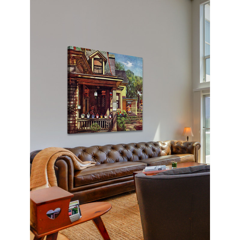 Birdhouse Builder 1 Piece Wrapped Canvas Painting, 45cm H x 45cm W