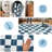 Geometric Check Machine Washable Rug with Non-Slip Backing for Living Room Easy to Clean Non-Shedding Soft Low Pile Floor Mats-1912517349-1912517350
