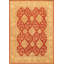 Ferehan Hand Knotted Wool Oriental Area Rug in Rust/Beige