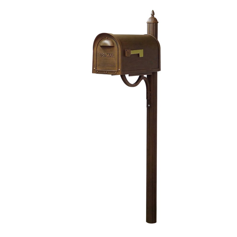 Boîte aux lettres classique avec bordure incluse, Cuivre