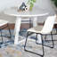 Ensemble de salle à manger 5 pièces avec table à tréteaux et 5 chaises élégantes-700031265-700031294