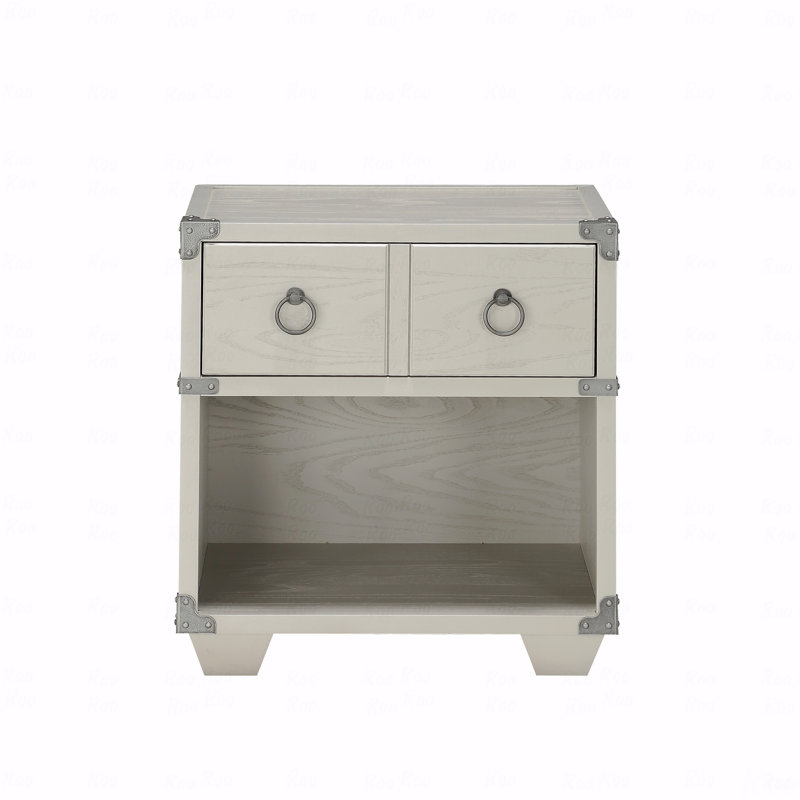 Gray Finish Nightstand
