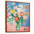 Toile avec cadre flottant brun