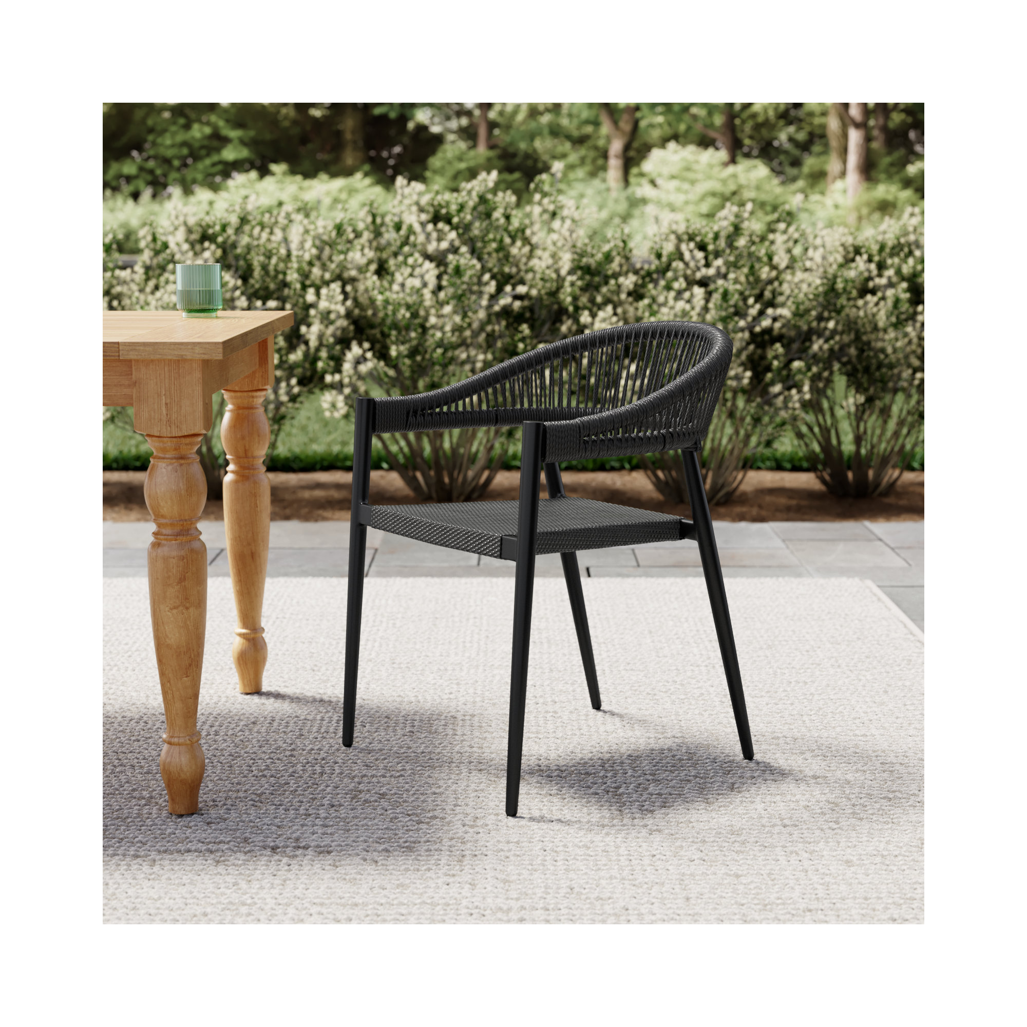 Soto Stacking Armchair - Set Of 2, Black