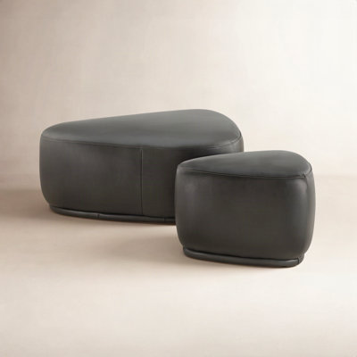 Adna 26" Genuine Leather Ottoman