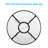 Walshville Round Outdoor Dining Table With Umbrella Hole , 31.5'' in. W 31.5'' in. D