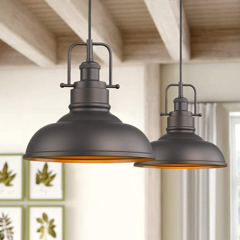 Luminaire suspendu en bronze huilé Ricciardi