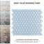 Metro Hex 0.88" x 0.88" Porcelain Mosaic Wall & Floor Tile-1723736753