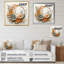 Couronne florale beige et orange I-2121960944-2121960947