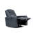  36.6" W Modern Top-Grain Leather Power Theater Recliner with Storage and Cup Holders