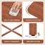 Foldable Dining Table for 2-4 People Extendable Table with Rubber Wood Legs Brown-118773699
