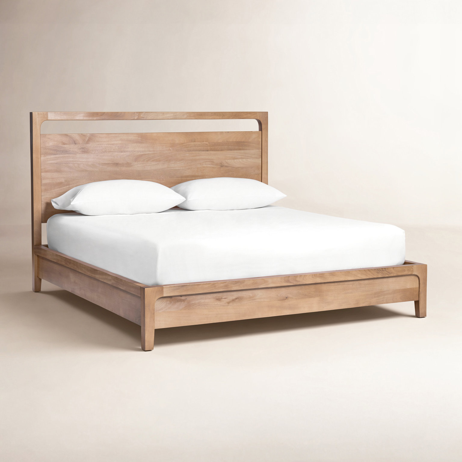 Solid Mango Wood Bed, King