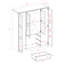 Armoire garde-robe pour la famille avec 4 portes 100% bois massif Musman-40402184