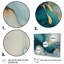 Turquoise doré infusé marbre IV sur toile, 3 pièces-613797748