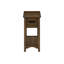 Table d'appoint, table de bout, table d'appoint, table de chevet, 2 niveaux, étroit, tiroir de rangement, placage brun, transitionnel