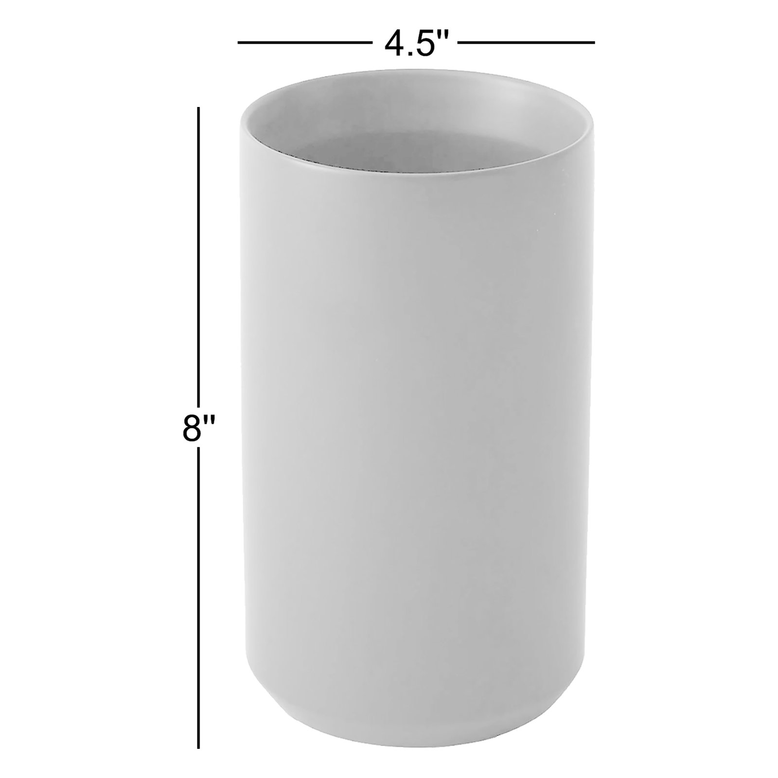 Parsons 8'' Handmade Ceramic Table Vase, Black