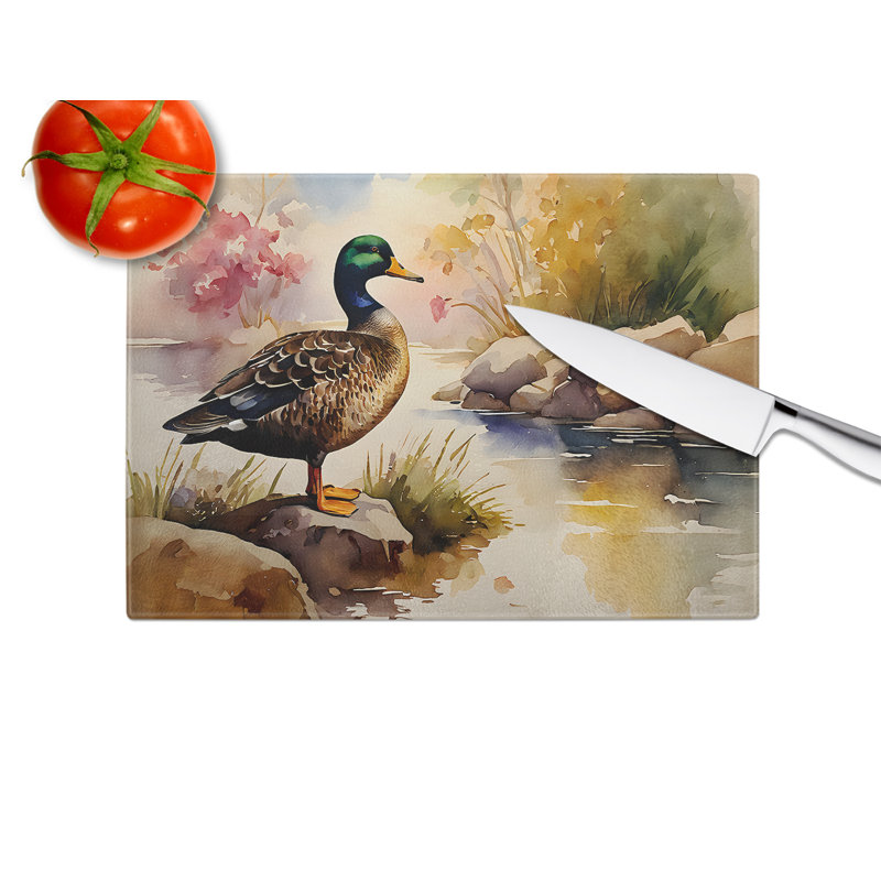 Planche à découper en verre American Black Duck