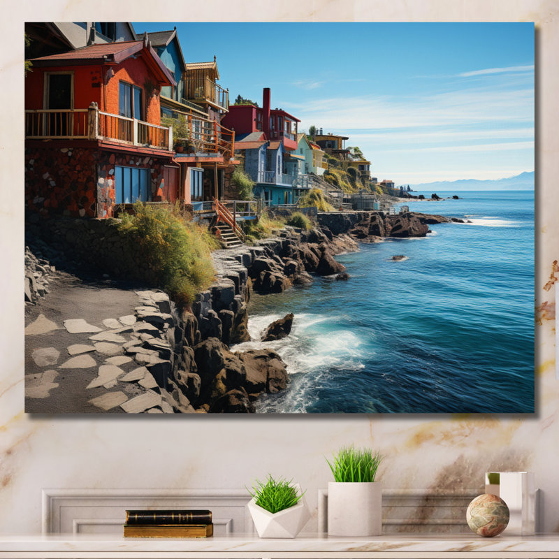 «South America Coastal Retreat III», reproduction sur toile, H 34 po x l 44 po x P 1,5 po, Toile tendue