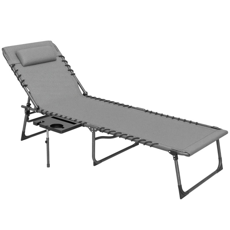 Méridiennes de patio réglables, chaise moderne portative en acier pour l'extérieur