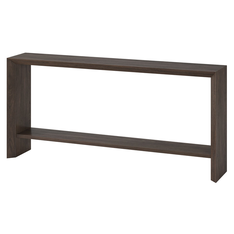 Console Osman en chêne gris antique, Brun aulne, H 30 po x l 64 po x P 11,63 po