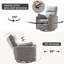 Luxueux fauteuil inclinable manuel pivotant avec coussins réglables pour un confort ultime-1431078315