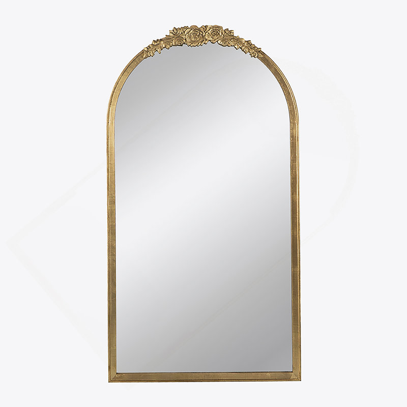 28"X53" Wood Floor Mirror, Full Body Mirror Dressing Make Up Mirror For Bathroom Bedroom Living Room