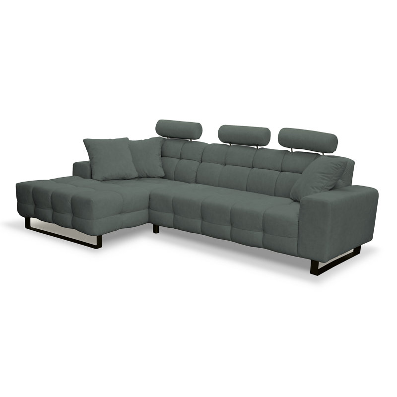 4 Seater Corner Sofa, Left Hand Facing, Green