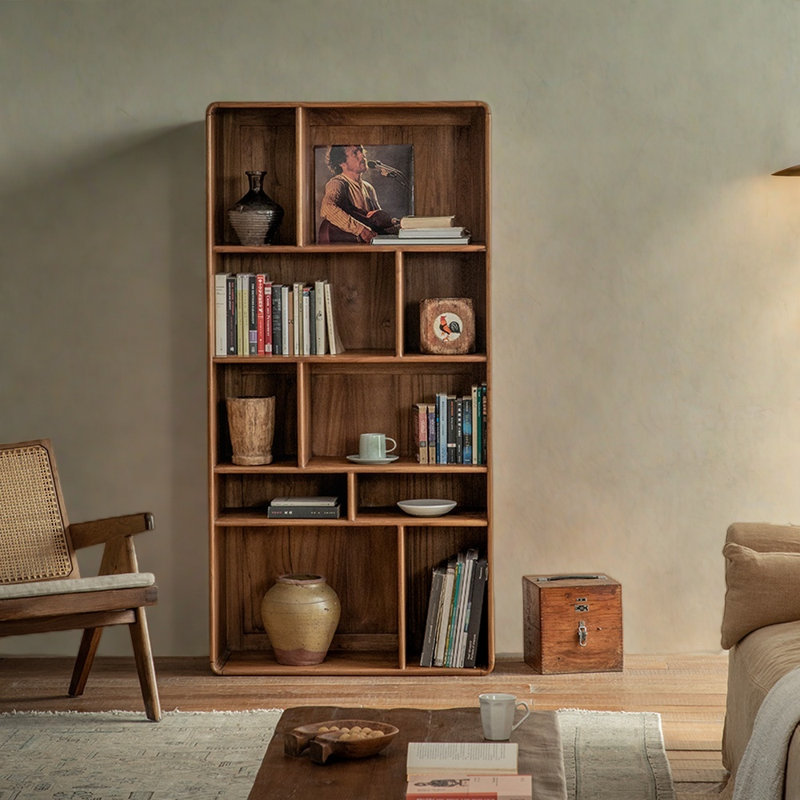Medieval retro style bookcase