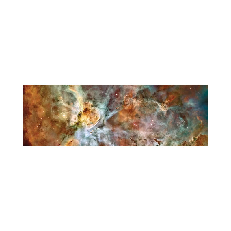 The Central Region Of The Carina Nebula by Stocktrek Images - Wrapped Canvas Panoramic Print