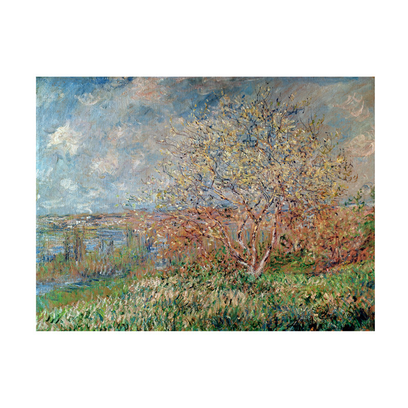 Art mural sur toile tendue - Claude Monet «Spring 1880», art mural pour salon, chambre à coucher ou bureau - 18 x 24