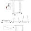 169cm Rolling Clothing Rack