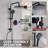 10" Solid Brass Exposed Round Shower Combo Set With Pressured Balanced Valve-89180700