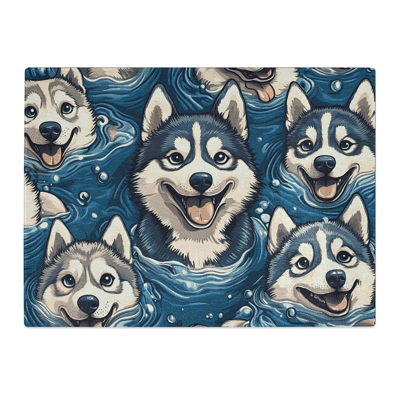 Husky Dog Vol.3  Glass Chopping Board