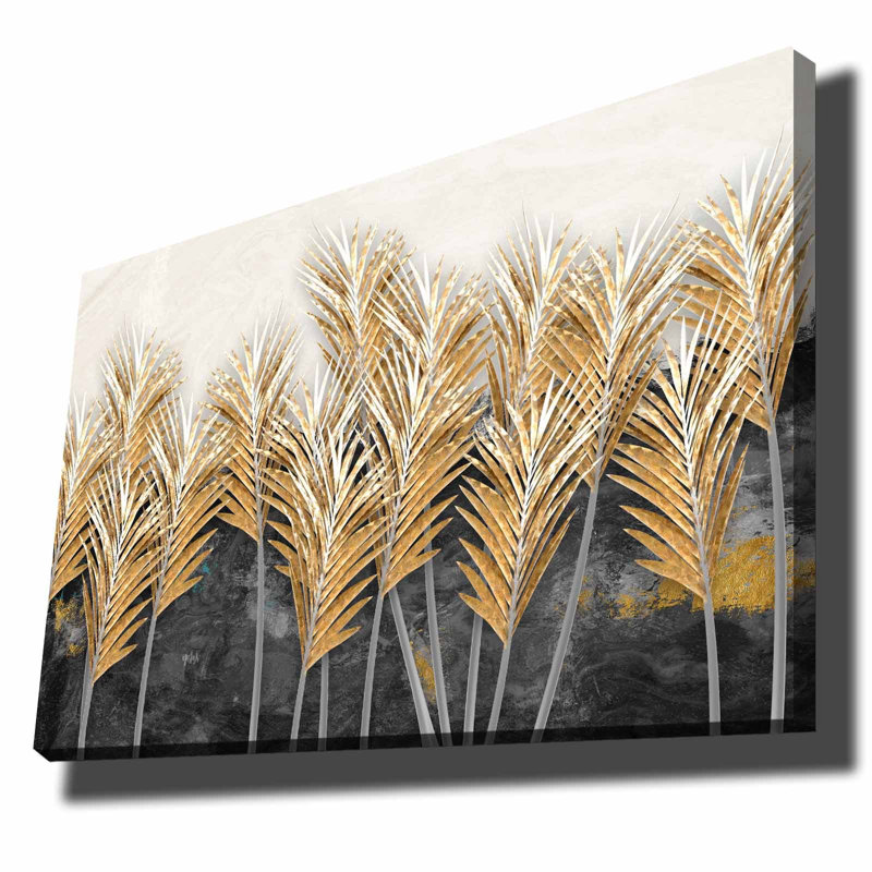 Élégante peinture sur toile décorative, 27,6 po x 39,4 po | 100% toile (épaisseur: 0,1 pouce) et cadre 100% bois de pin (épaisseur: 0,9 pouce) | Élégantes couleurs beige, blanc et anthracite | Parfait pour la décoration intérieure et l'esthétique moderne
