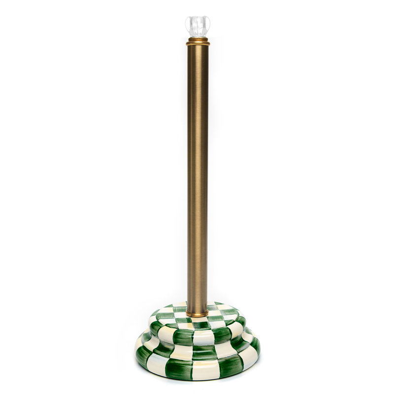 Emerald Check Toilet Tissue Storage