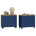 Brown Top/Navy Blue Base