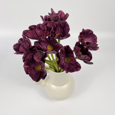12Pcs Artificial Flowers False Poppy Flowers