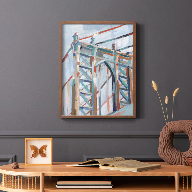 «Big City Colors II», reproduction encadrée - bois massif, Brun, H 10 po x l 8 po