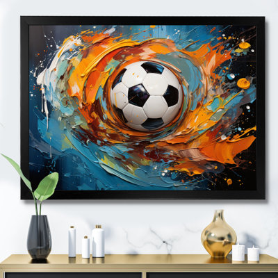 Soccer Ball Kaleidoscope I - Sports Canvas Art Print