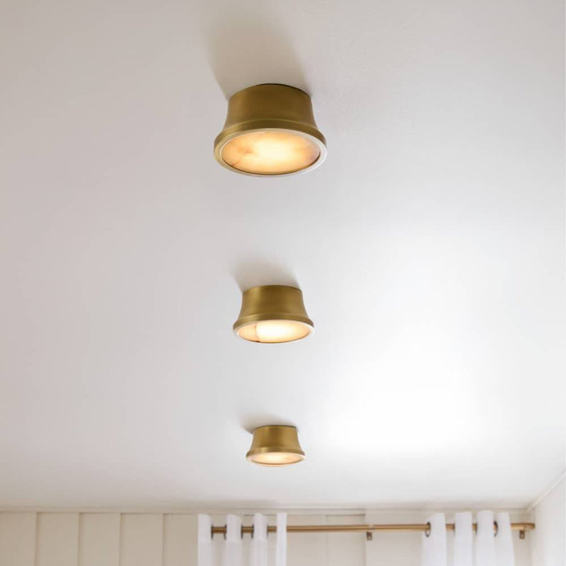 Louisa 1 - Light LED Flush Mount, Antique Brass