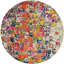 Tapis abstrait rouge / jaune / bleu Rizer-1612521679