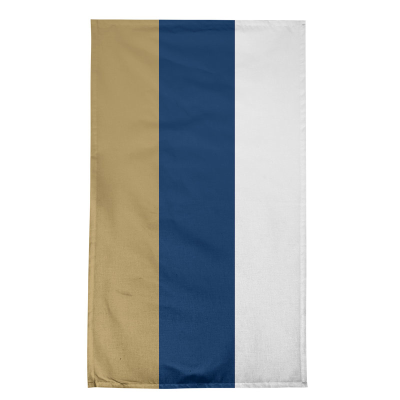 Serviette de thé à rayures tampa bay team retour, Gold/Navy Blue Basketball, Coton