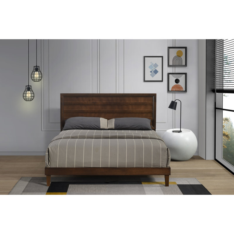Grimaldo Slat Bed, Queen, Brown