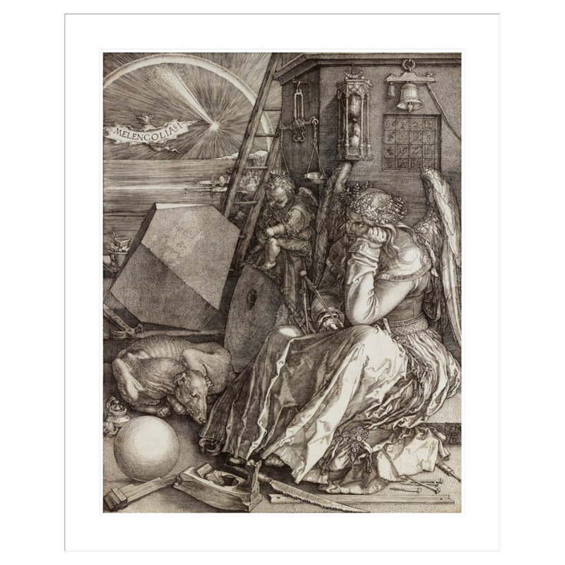 «Melencolia I» par Albrecht Dürer, impression giclée sur cadre, H 40,9 po x l 33,5 po