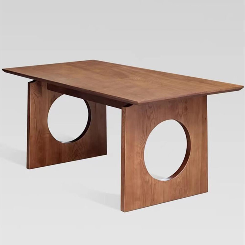 Modern Design Solid Ash Wood Dining Table, 29.53"H x 70.87"L x 31.5"W